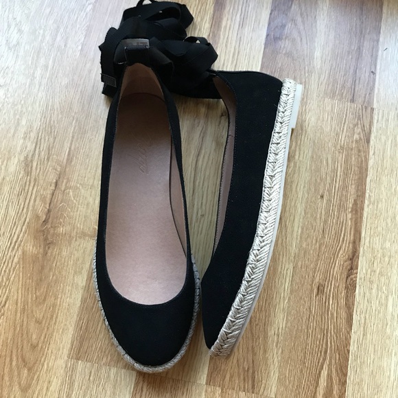 Bettye Faithe Ballet Espadrille Black Suede - Picture 3 of 5
